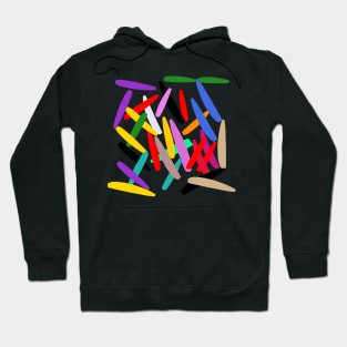 Pattern with bright and dark colors Hoodie